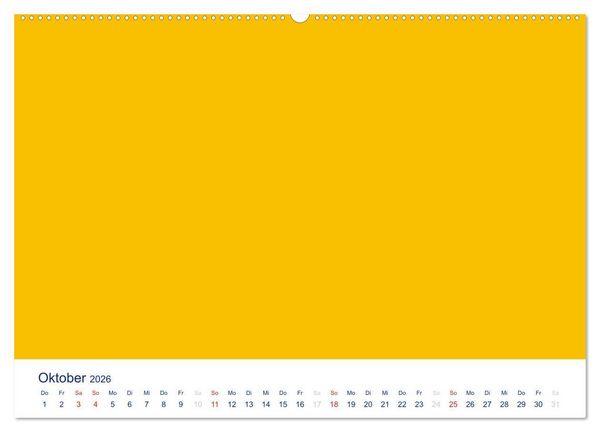 Produktbild: Farbiger Bastelkalender (Wandkalender 2026 DIN A2 quer), CALVENDO Monatskalender