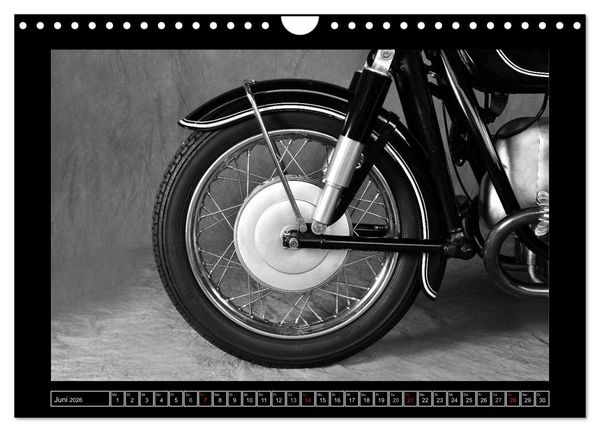 Produktbild: BMW R69S in schwarzweiss (Wandkalender 2026 DIN A4 quer), CALVENDO Monatskalender