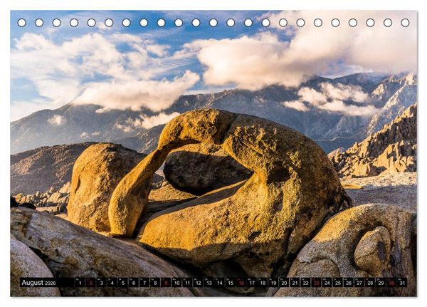 Produktbild: Entlang der Sierra Nevada (Tischkalender 2026 DIN A5 quer), CALVENDO Monatskalender
