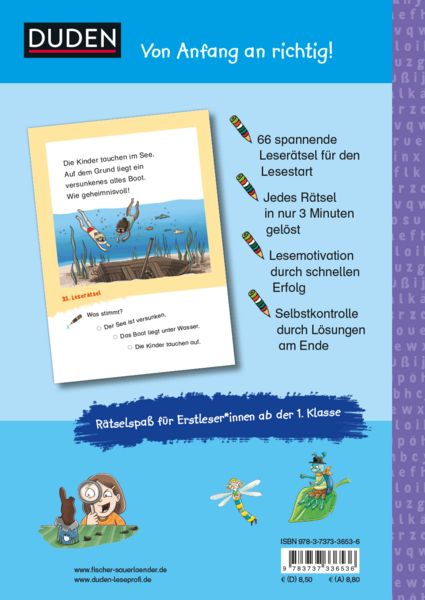 Produktbild: Duden Leseprofi &ndash; Spannende Leser&auml;tsel zum Schulstart: Abenteuer und Magie, 1. Klasse