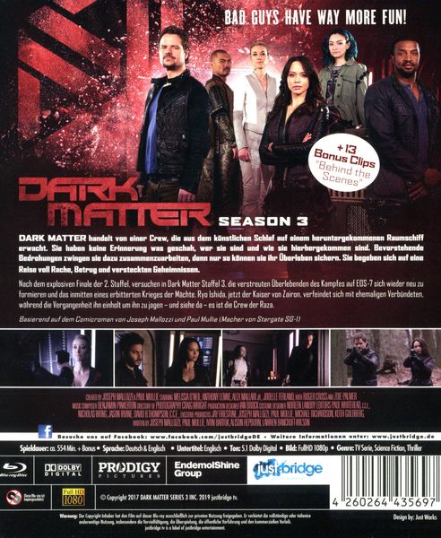 Dark Matter - Die komplette 3.Staffel [2 BRs]