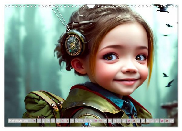 Produktbild: Starke M&auml;dchen - Steampunk Welten (Wandkalender 2026 DIN A3 quer), CALVENDO Monatskalender