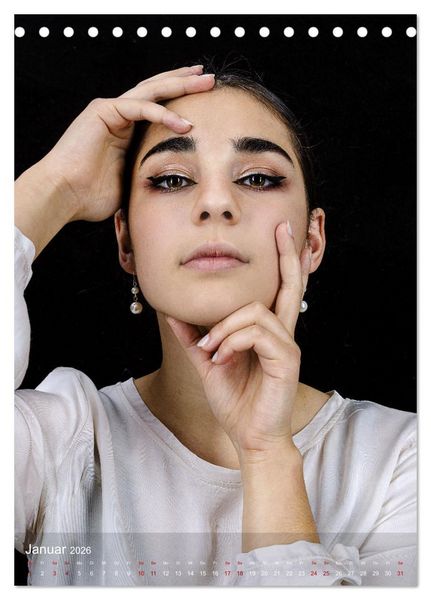 Produktbild: Beauty Faces - Photos by Michael Allmaier (Tischkalender 2026 DIN A5 hoch), CALVENDO Monatskalender