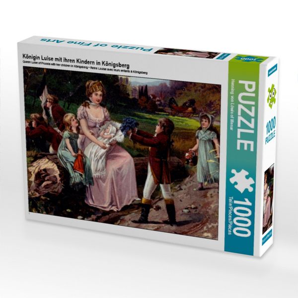 Produktbild: CALVENDO Puzzle K&ouml;nigin Luise mit ihren Kindern in K&ouml;nigsberg | 1000 Teile Lege-Gr&ouml;&szlig;e 64x48cm Foto-Puzzle f&uuml;r gl&uuml;ckliche Stunden