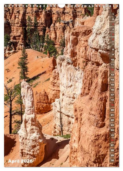 Produktbild: BRYCE CANYON Natur Pur (Wandkalender 2026 DIN A3 hoch), CALVENDO Monatskalender