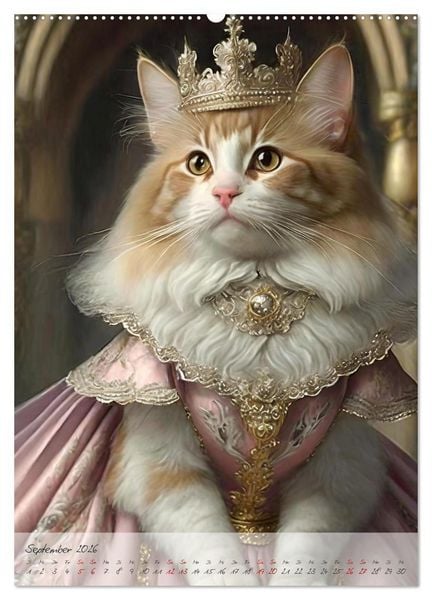 Produktbild: Majest&auml;tische Samtpfoten (hochwertiger Premium Wandkalender 2026 DIN A2 hoch), Kunstdruck in Hochglanz