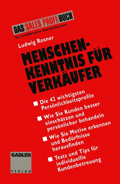 Produktbild: Menschenkenntnis f&uuml;r Verk&auml;ufer