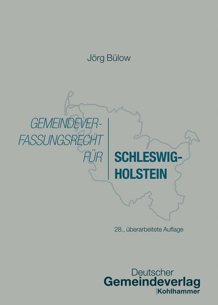 Produktbild: Gemeindeverfassungsrecht f&uuml;r Schleswig-Holstein