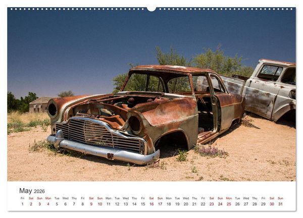 Produktbild: Old cars in Solitaire Namibia (Wall Calendar 2026 DIN A2 landscape), CALVENDO 12 Month Wall Calendar