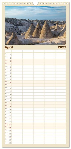 Produktbild: Familienplaner 2027 - Kappadokien, Feent&uuml;rme und Ballontr&auml;ume mit 5 Spalten (Wandkalender, 21 x 45 cm) CALVENDO