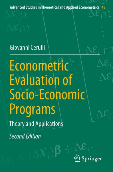 Produktbild: Econometric Evaluation of Socio-Economic Programs