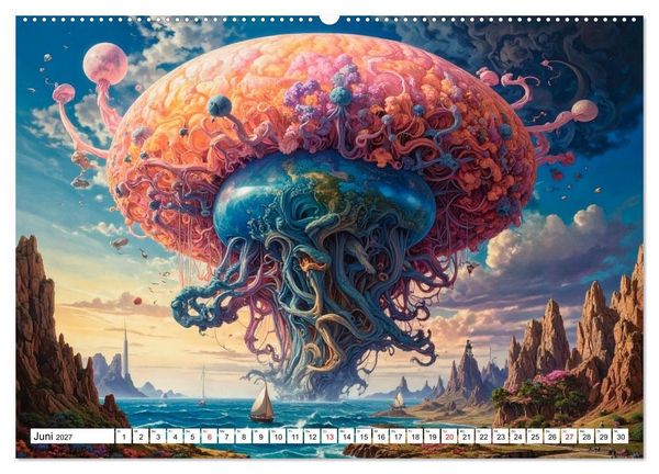 Produktbild: Mykologische Metamorphosen (Wandkalender 2027 DIN A2 quer), CALVENDO Monatskalender