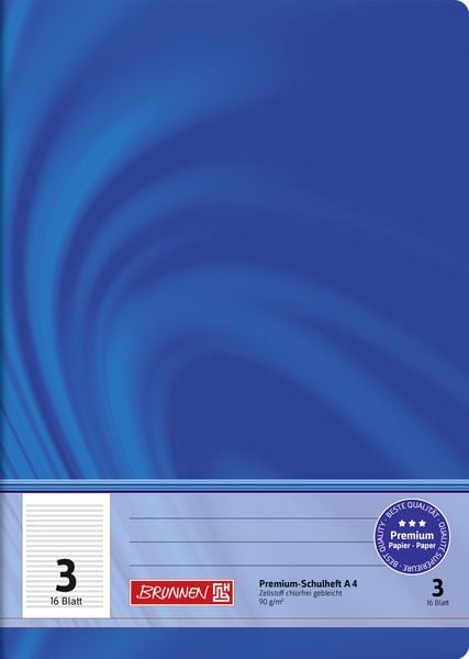 Produktbild: Brunnen Schulheft A4 Vivendi Lin 3 16Bl