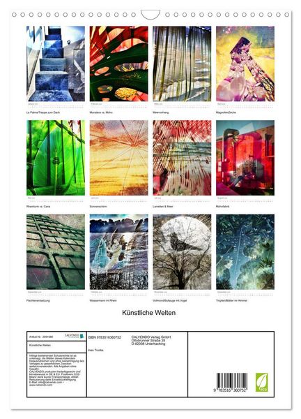 Produktbild: K&uuml;nstliche Welten (Wandkalender 2026 DIN A3 hoch), CALVENDO Monatskalender