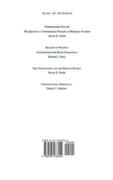 Produktbild: Religion and the Continental Congress, 1774-1789