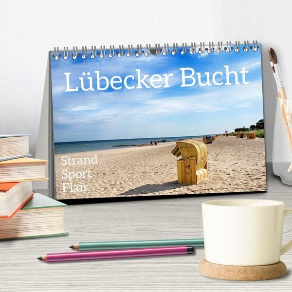 Produktbild: L&uuml;becker Bucht Strand - Sport - Flair (Tischkalender 2026 DIN A5 quer), CALVENDO Monatskalender