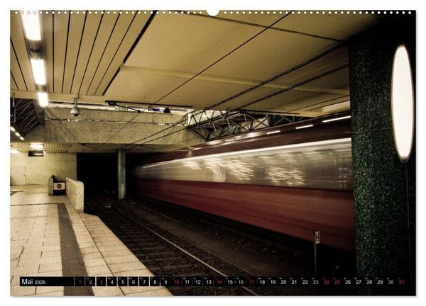 Produktbild: U-Bahn-Stationen Hannover (hochwertiger Premium Wandkalender 2026 DIN A2 quer), Kunstdruck in Hochglanz