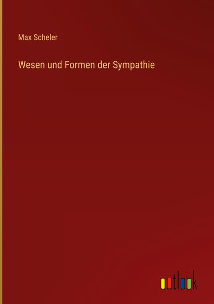 Produktbild: Wesen und Formen der Sympathie