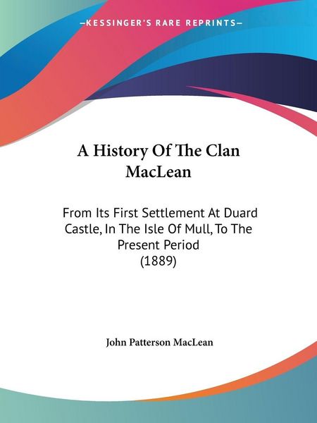 Produktbild: A History Of The Clan MacLean