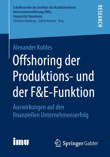 Produktbild: Offshoring der Produktions- und der F&E-Funktion