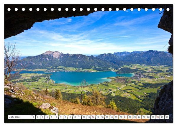 Produktbild: Der sch&ouml;ne Wolfgangsee im Salzkammergut (Tischkalender 2026 DIN A5 quer), CALVENDO Monatskalender