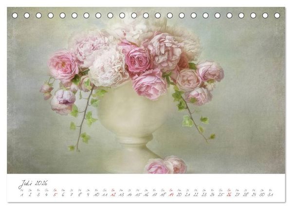 Produktbild: Bl&uuml;ten Poesie (Tischkalender 2026 DIN A5 quer), CALVENDO Monatskalender
