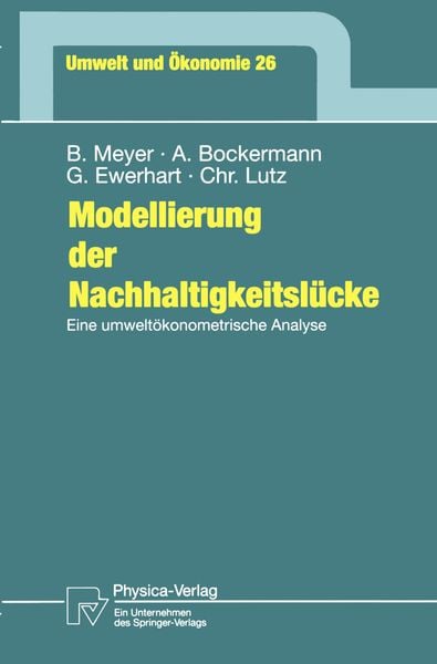 Produktbild: Modellierung der Nachhaltigkeitsl&uuml;cke
