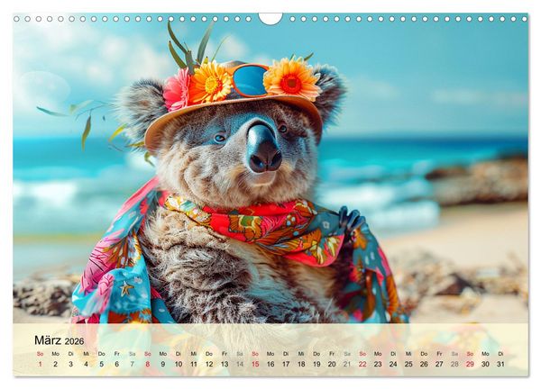 Produktbild: Koalas im Modefieber. Flauschig und Chic beim Fotoshooting (Wandkalender 2026 DIN A3 quer), CALVENDO Monatskalender