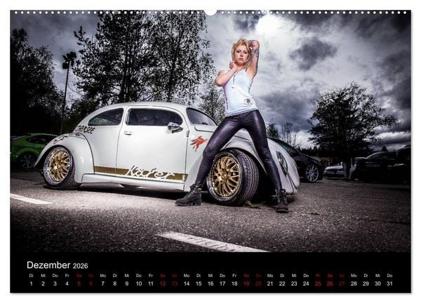 Produktbild: Cars and Girls (hochwertiger Premium Wandkalender 2026 DIN A2 quer), Kunstdruck in Hochglanz
