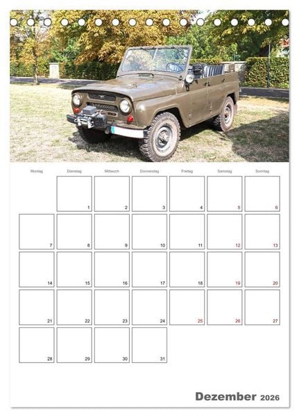 Produktbild: Ost-Oldtimer in Magdeburg (Tischkalender 2026 DIN A5 hoch), CALVENDO Monatskalender