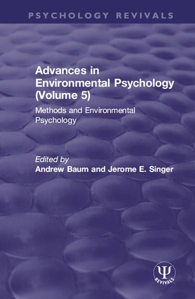 Produktbild: Advances in Environmental Psychology (Volume 5)