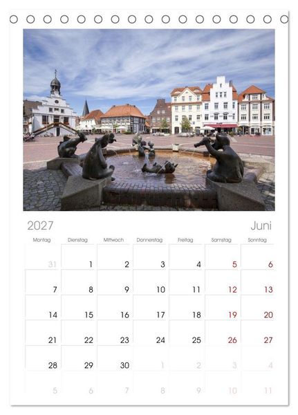 Produktbild: Tischplaner 2027 - Radland Deutschland - Niedersachsen (A5 Tischkalender zum Aufstellen) CALVENDO
