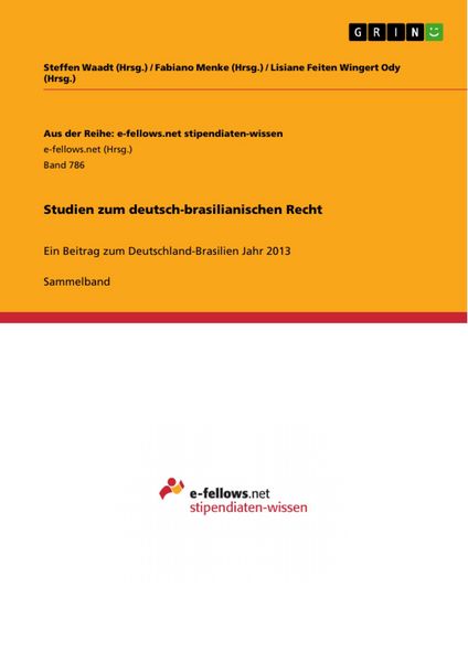 Produktbild: Studien zum deutsch-brasilianischen Recht