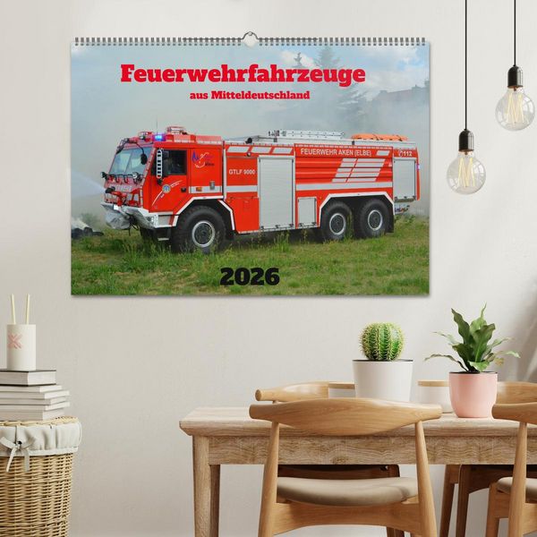 Produktbild: Einsatzfahrzeuge aus Sachsen und Sachsen-Anhalt (Wandkalender 2026 DIN A2 quer), CALVENDO Monatskalender