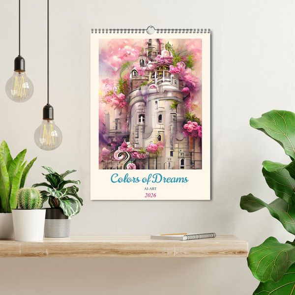 Produktbild: Colors of Dreams - AI-ART (Wandkalender 2026 DIN A3 hoch), CALVENDO Monatskalender