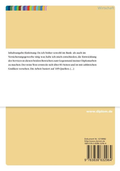 Produktbild: Stellenwert und Wandel des Services im Finanzdienstleistungsgewerbe