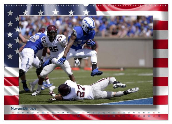 Produktbild: American Football - Kickoff (Wandkalender 2026 DIN A2 quer), CALVENDO Monatskalender
