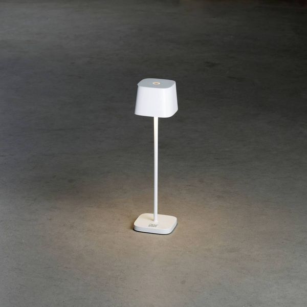 Produktbild: Konstsmide 7829-250 Capri LED-Akku-Tischlampe 2.2W Warmwei&szlig; Wei&szlig;