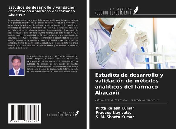 Produktbild: Estudios de desarrollo y validaci&oacute;n de m&eacute;todos anal&iacute;ticos del f&aacute;rmaco Abacavir