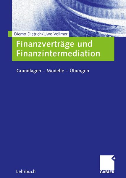 Produktbild: Finanzvertr&auml;ge und Finanzintermediation