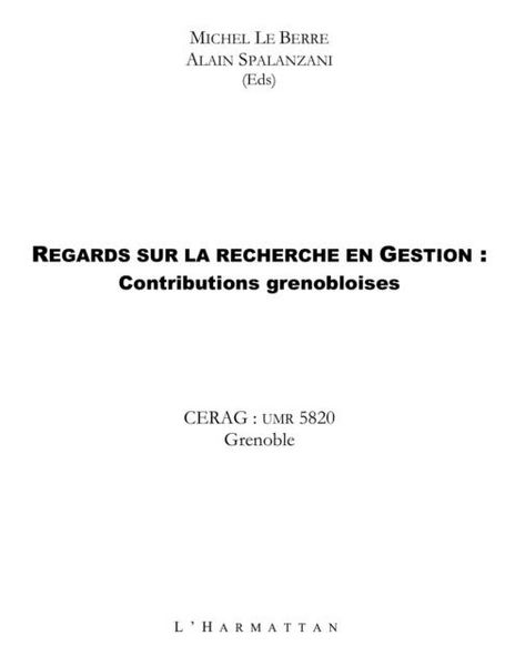 Produktbild: Regards sur la recherche en gestion