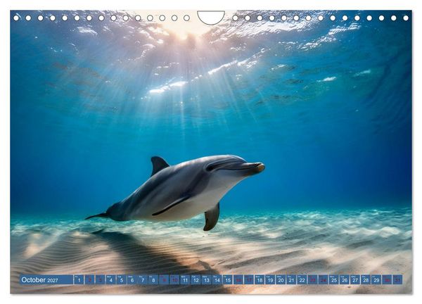 Produktbild: When Dolphins Dance with Us (Wall Calendar 2027 DIN A4 landscape), CALVENDO 12 Month Wall Calendar