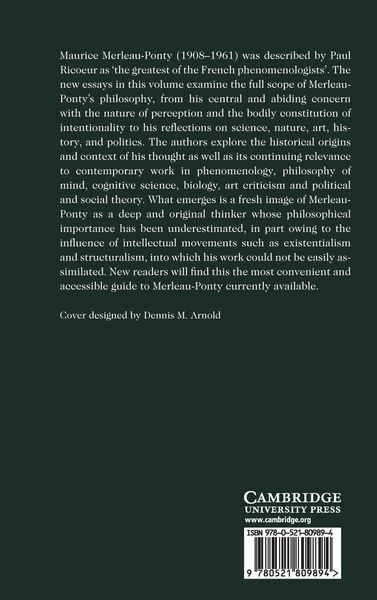 Produktbild: The Cambridge Companion to Merleau-Ponty