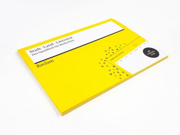 Produktbild: Stadt &middot; Land &middot; Literatur. Der Quizblock f&uuml;r B&uuml;cherfans
