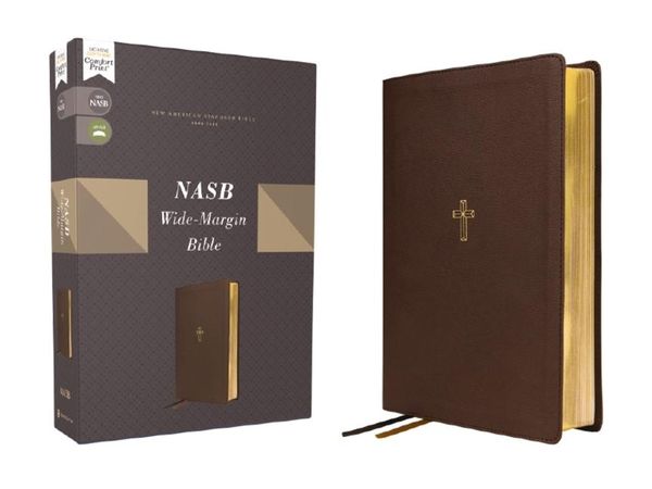 Produktbild: Nasb, Wide Margin Bible, Leathersoft, Brown, Red Letter, 1995 Text, Comfort Print
