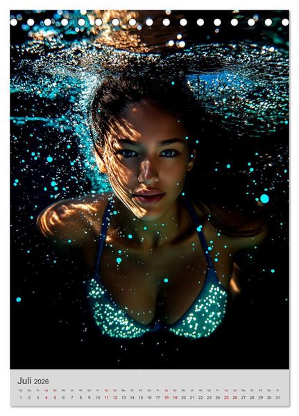 Produktbild: Diving Queens (Tischkalender 2026 DIN A5 hoch), CALVENDO Monatskalender