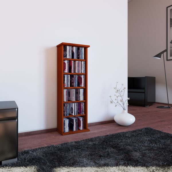 Produktbild: Holz CD DVD Stand Regal Schrank St&auml;nder Vostan