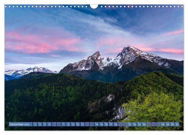Produktbild: Unterwegs im Berchtesgadener Land 2026 (Wandkalender 2026 DIN A3 quer), CALVENDO Monatskalender