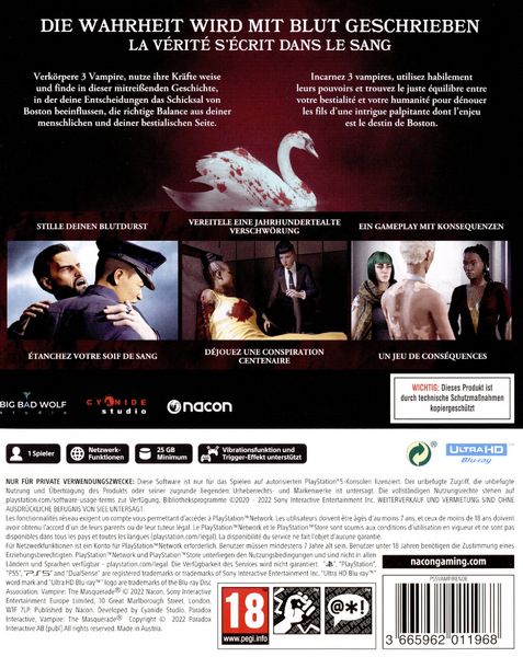 Produktbild: Vampire: The Masquerade - Swansong