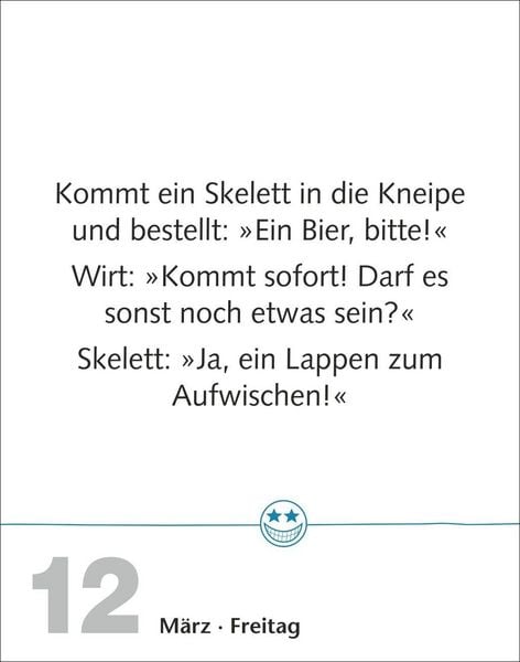 Produktbild: Beste Witze Tagesabrei&szlig;kalender 2027